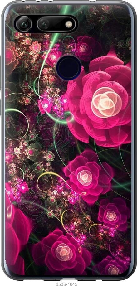 

Чехол на Huawei Honor View 20 Абстрактные цветы 3