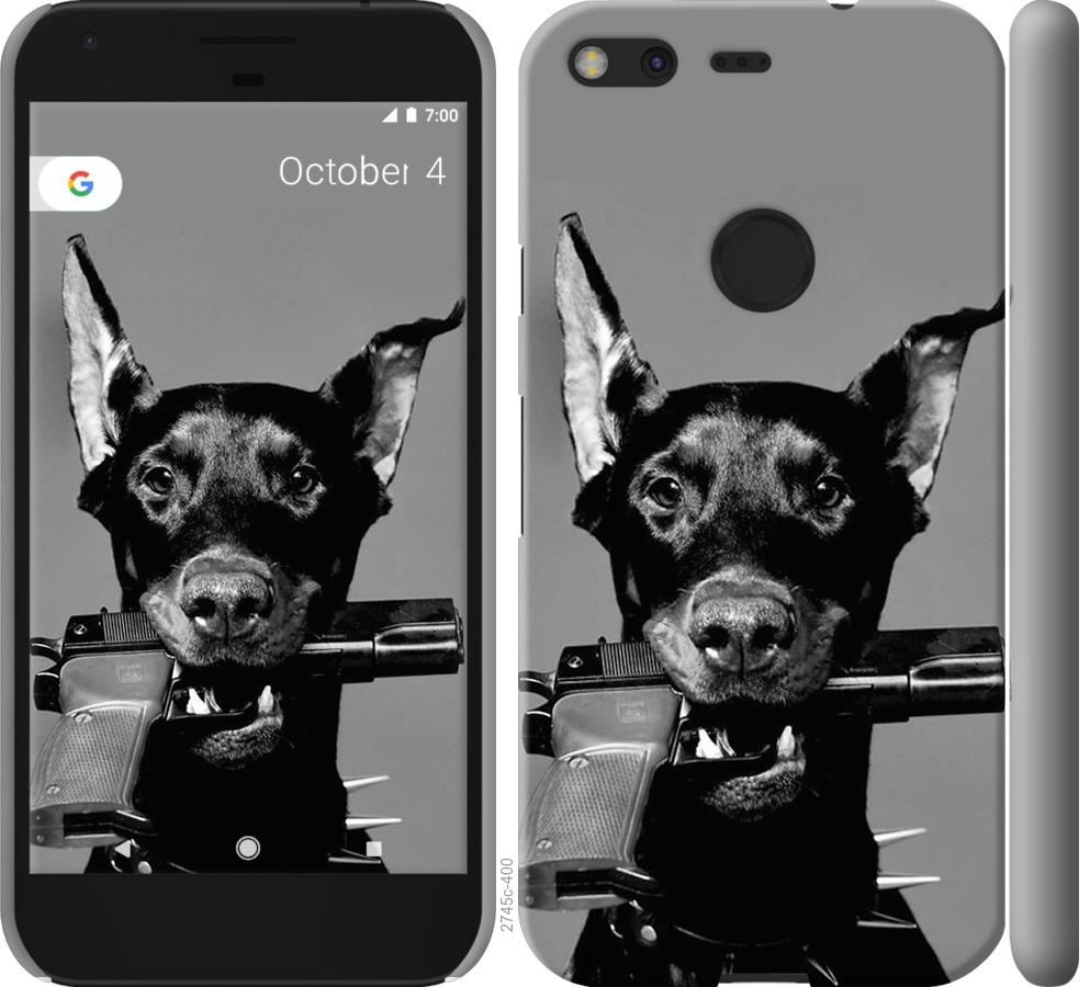 

Чохол на Google Pixel Доберман