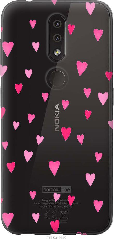

Чехол на Nokia 4.2 Сердечки 2