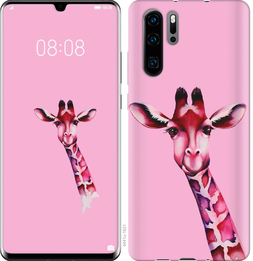 

Чохол на Oppo Reno 3 Рожева жирафа
