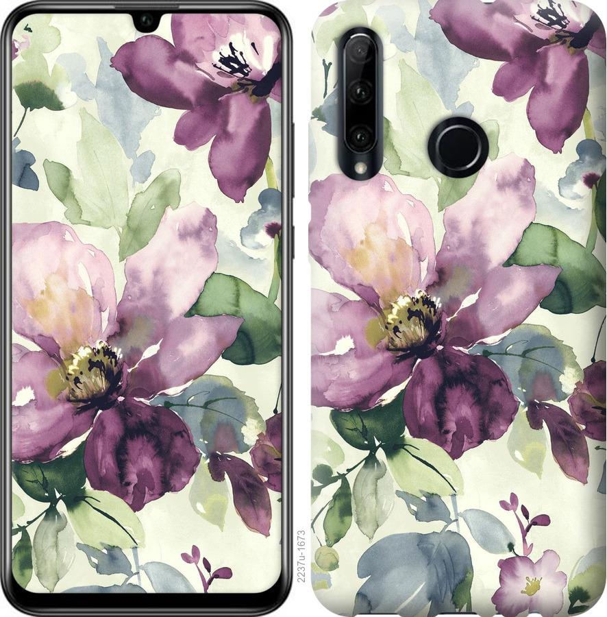 

Чохол на Huawei Y6p Квіти аквареллю