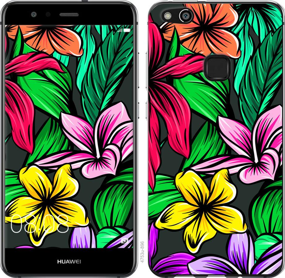 

Чохол на Huawei P10 Lite Тропічні квіти 1