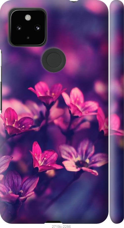 

Чехол на Google Pixel 5A Пурпурные цветы