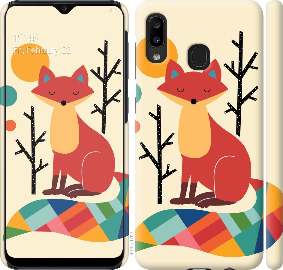 

Чехол на Samsung Galaxy A20e A202F Rainbow fox