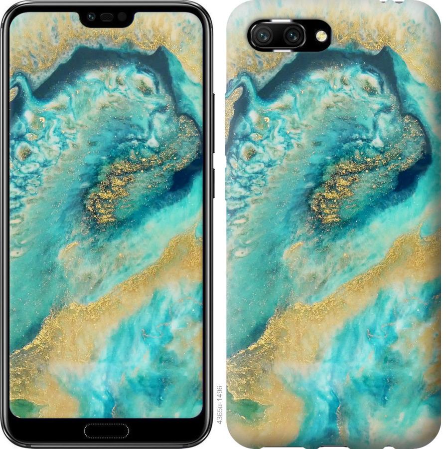 

Чехол на Huawei Honor 10 Green marble