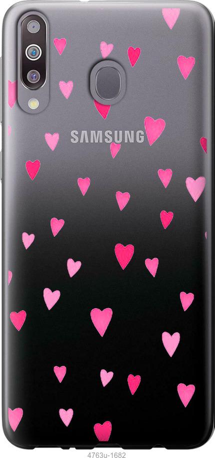 Чехол на Samsung Galaxy M30 Сердечки 2