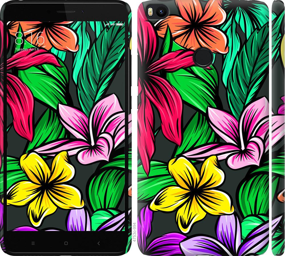 

Чехол на Xiaomi Mi Max 2 Тропические цветы 1