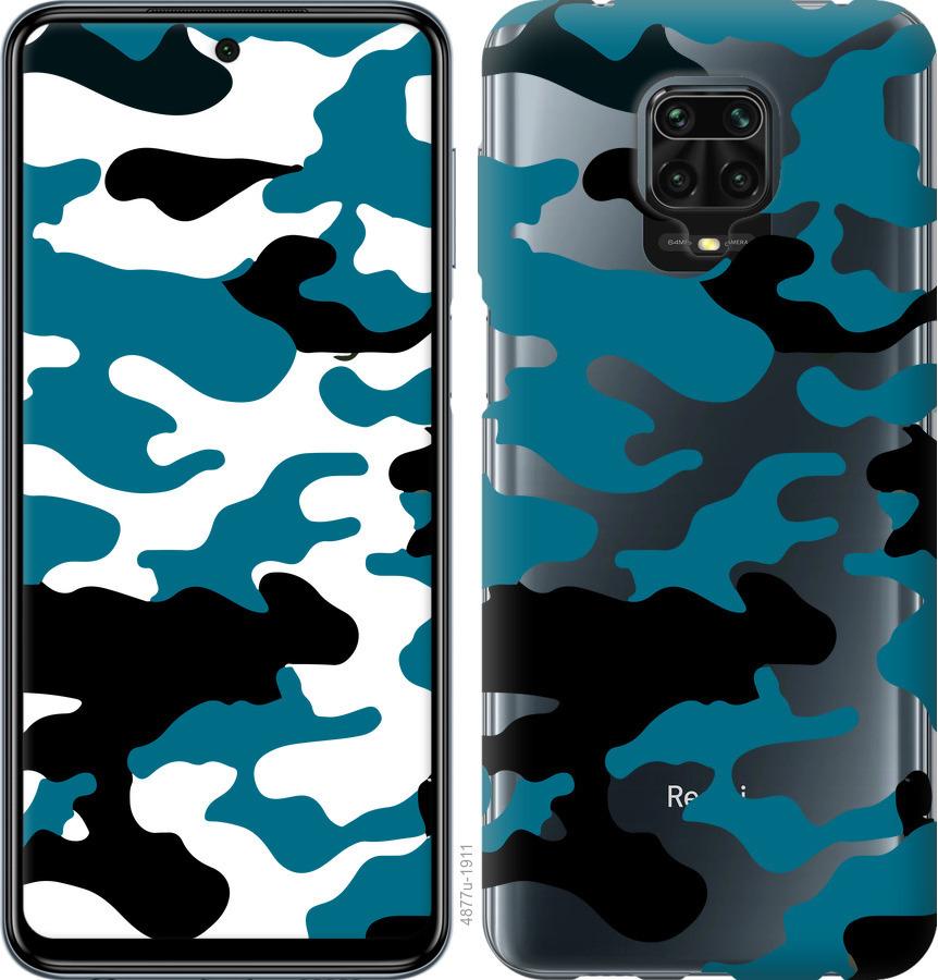 

Чохол на Xiaomi Redmi Note 9S Камуфляж прозорий фон