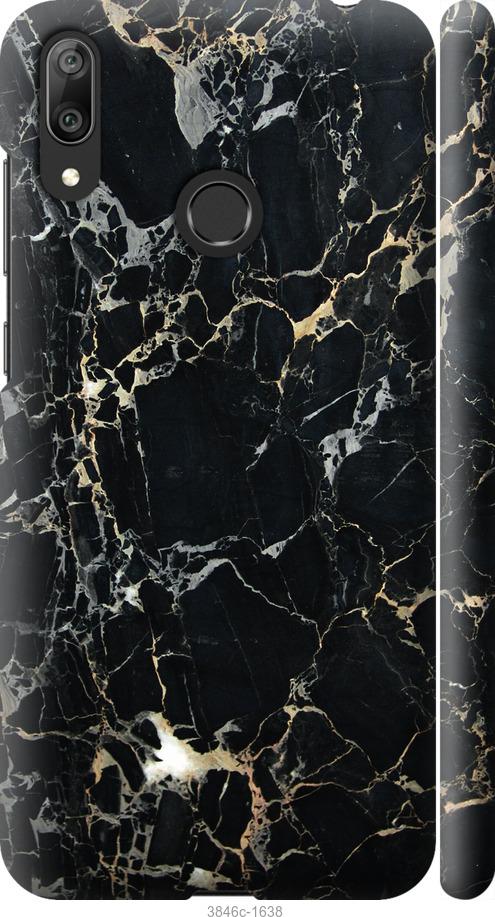 

Чехол на Huawei Y7 2019 Черный мрамор