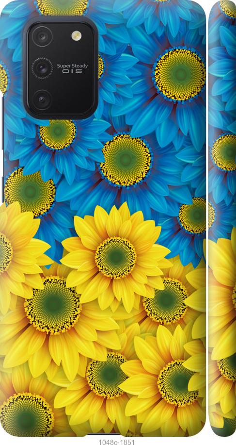 Чехол на Samsung Galaxy S10 Lite 2020 Жёлто-голубые цветы