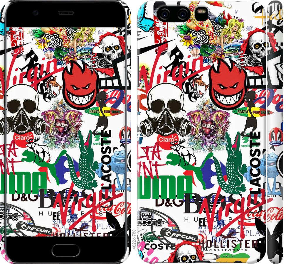 

Чохол на Huawei P10 Many different logos