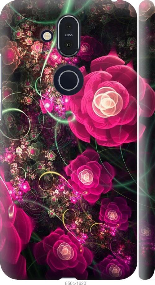 

Чехол на Nokia 8.1 Абстрактные цветы 3