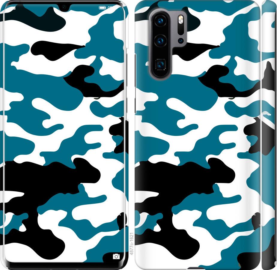 

Чехол на Huawei P30 Pro Камуфляж прозрачный фон