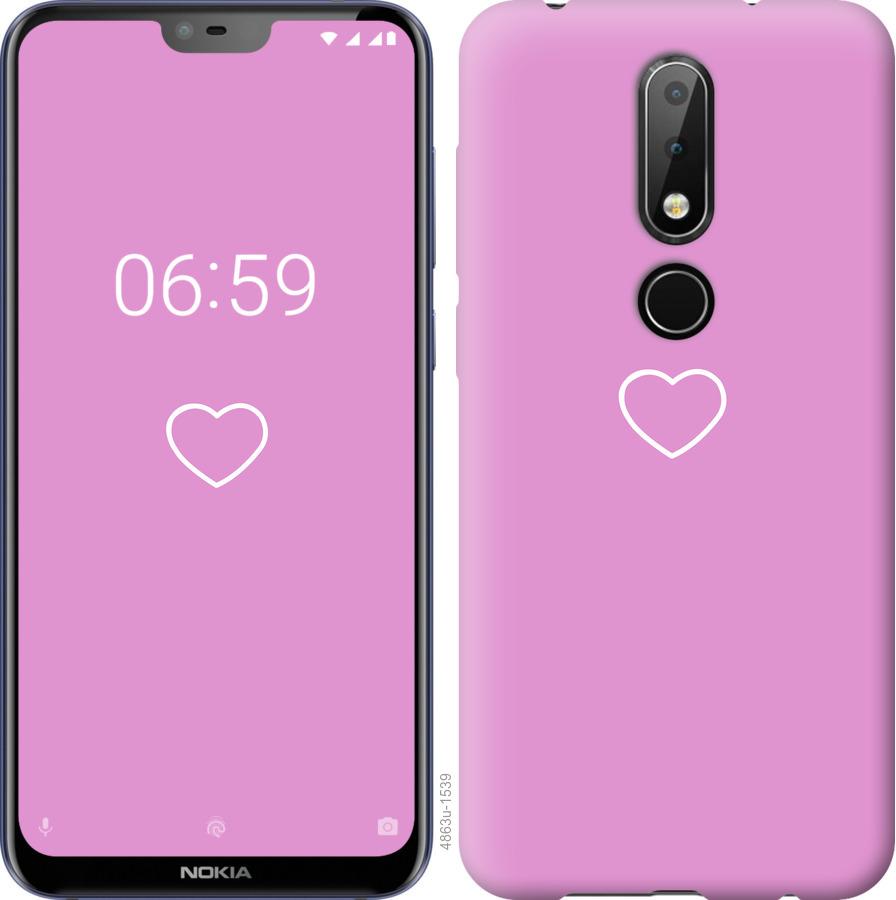 

Чохол на Nokia 6.1 Plus серце 2
