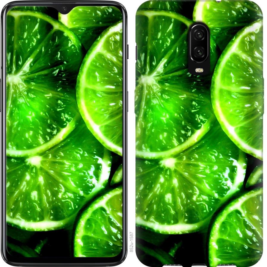 

Чохол на OnePlus 6T Зелені часточки лимона