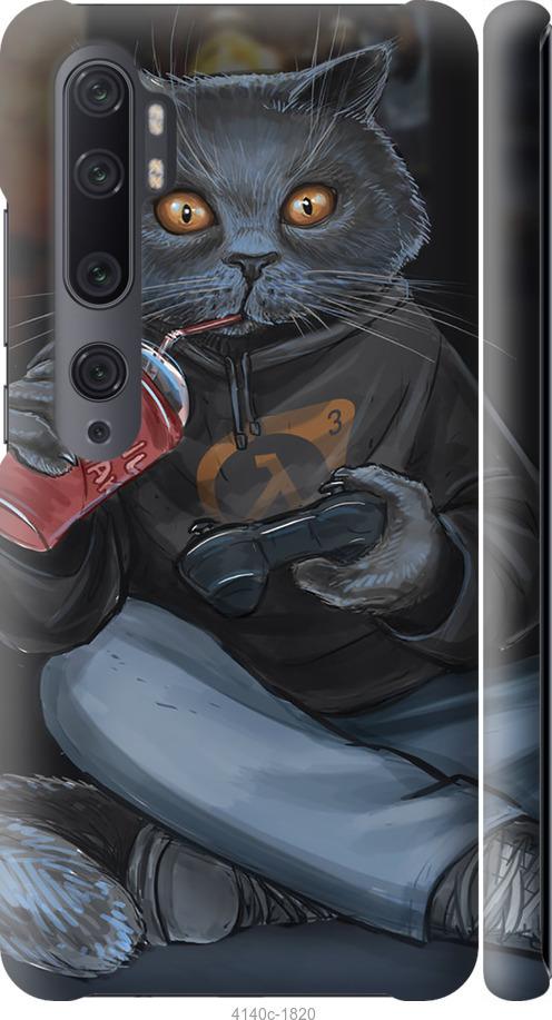 

Чехол на Xiaomi Mi Note 10 gamer cat