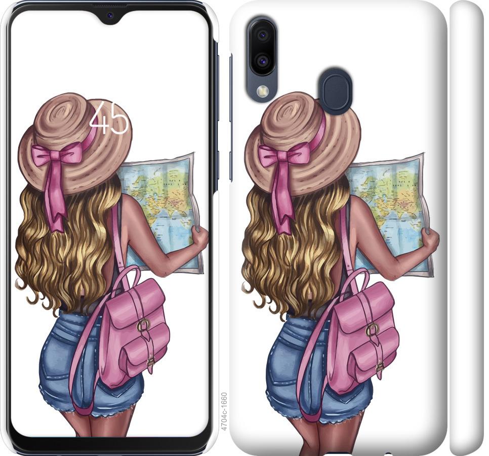 

Чохол на Samsung Galaxy M20 Дівчина з картою
