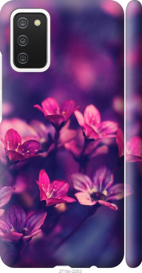 

Чехол на Samsung Galaxy A02s A025F Пурпурные цветы