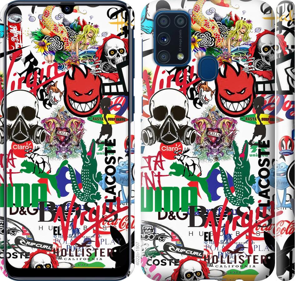 

Чохол на Samsung Galaxy M31 M315F Many different logos