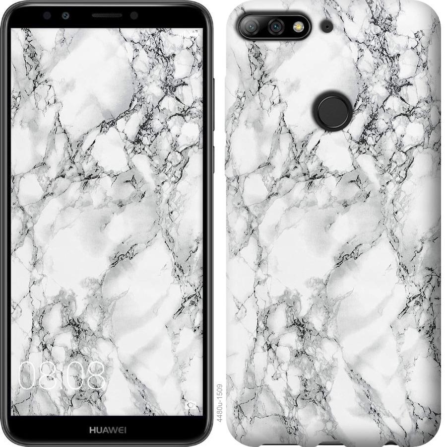 

Чохол на Huawei Y7 Prime 2018 мармур білий