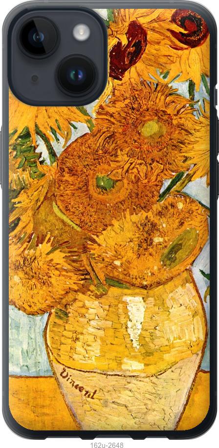 Чехол на iPhone 14 Винсент Ван Гог. Подсолнухи