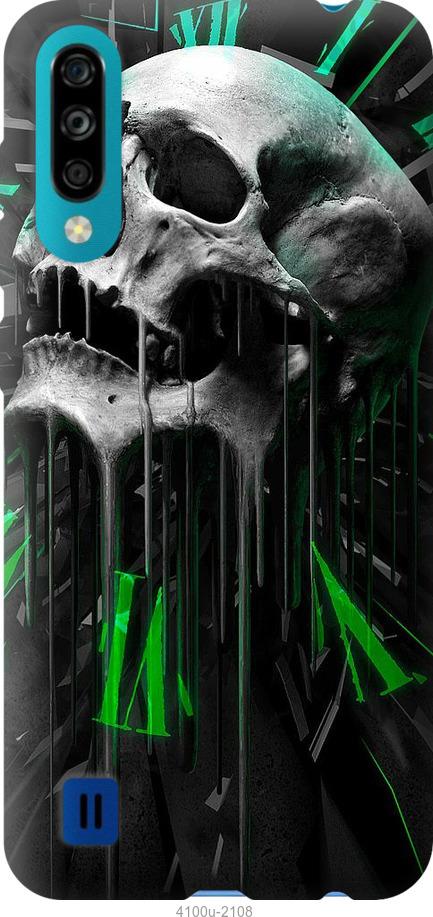

Чехол на ZTE Blade A7 2020 Череп-часы