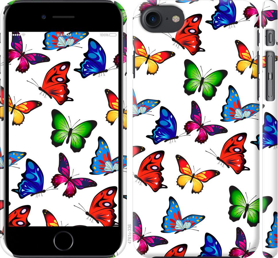 

Чехол на iPhone 7 Красочные мотыльки