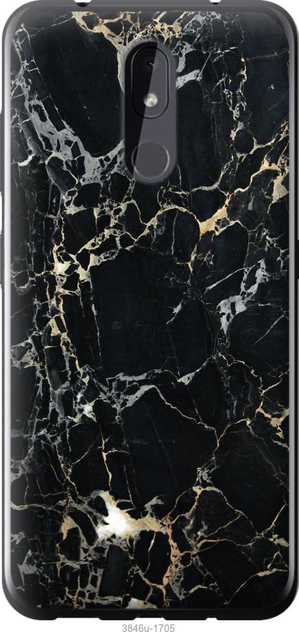 

Чехол на Nokia 3.2 Черный мрамор