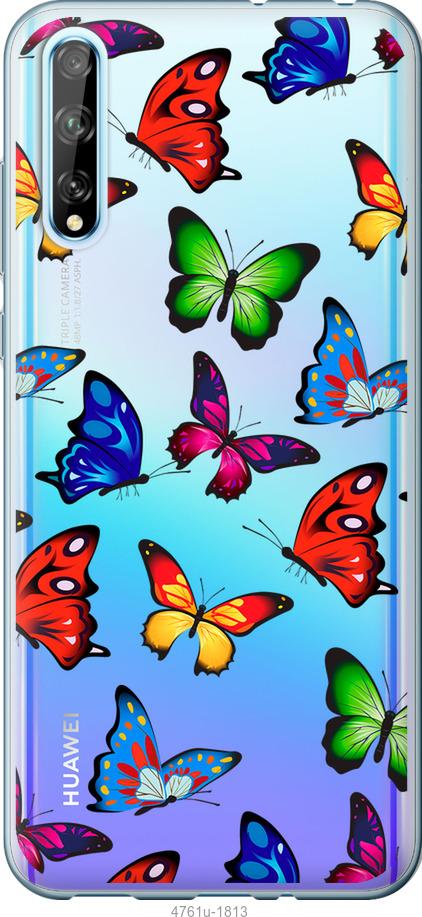 

Чехол на Huawei P Smart S Красочные мотыльки