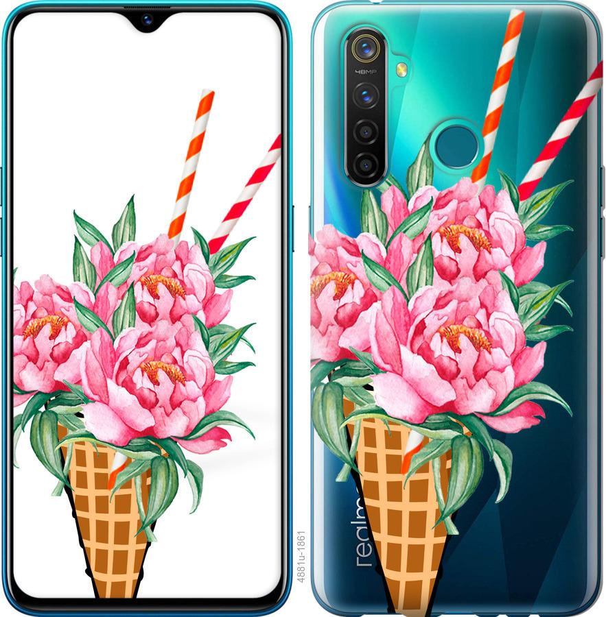 

Чохол на Realme 5 Pro Морозиво-піони