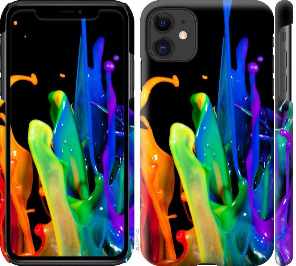 

Чохол на iPhone 11 бризки фарби