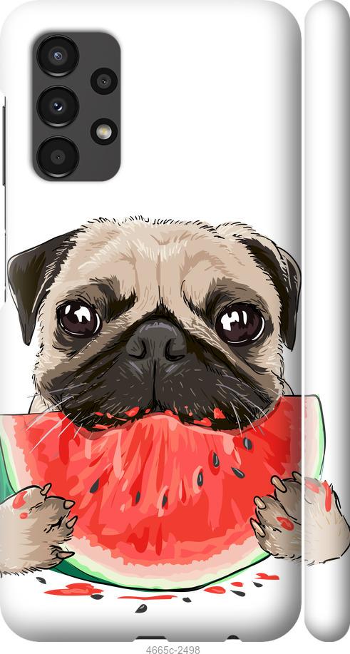 

Чехол на Samsung Galaxy A13 A135F Мопс и арбуз