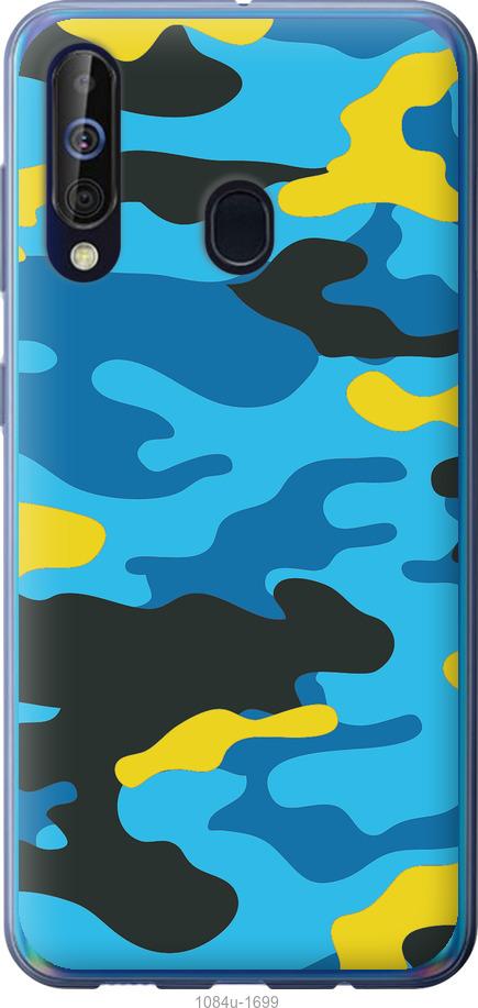 

Чохол на Samsung Galaxy A60 2019 A606F Жовто-блакитний камуфляж