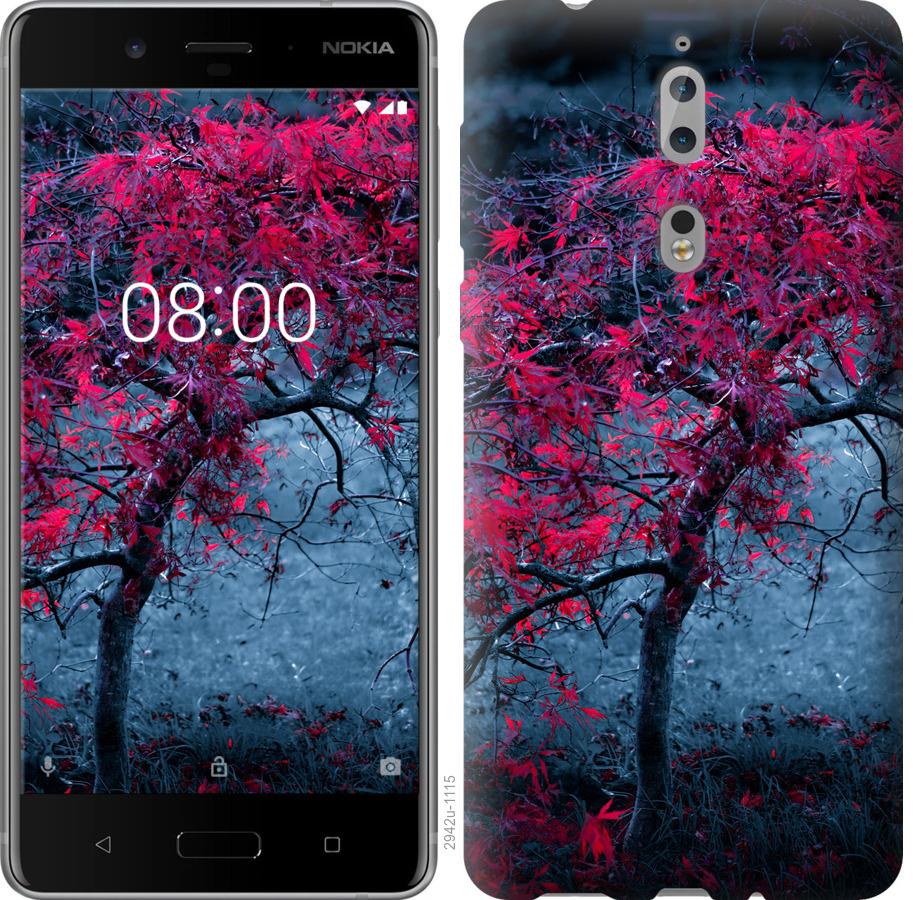 

Чохол на Nokia 8 Дерево з яскравими листям