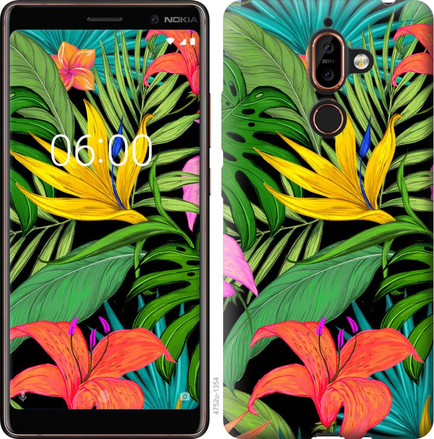 

Чохол на Nokia 7 Plus Тропічні листя 1