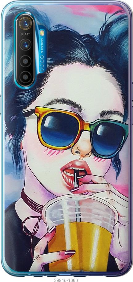 

Чехол на Realme XT Арт-девушка в очках