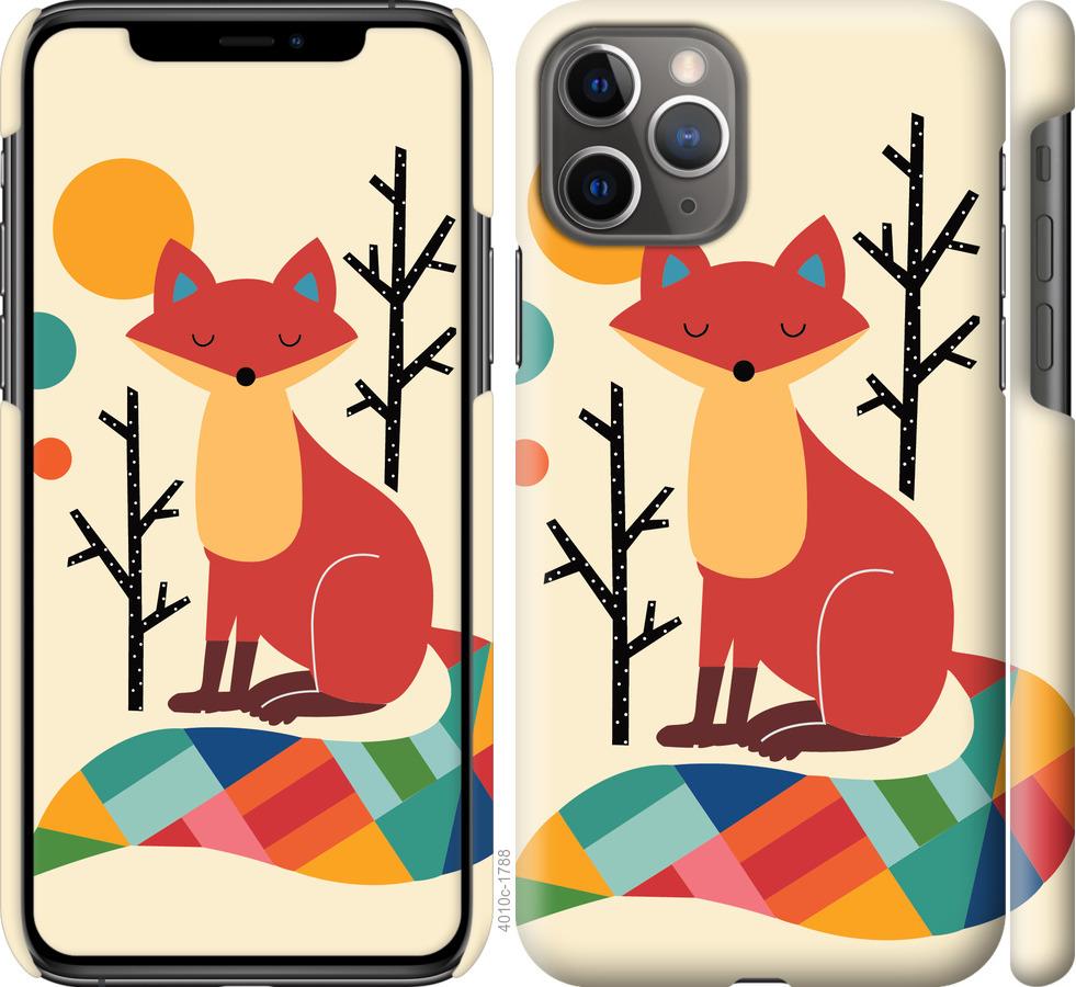 

Чехол на iPhone 11 Pro Rainbow fox