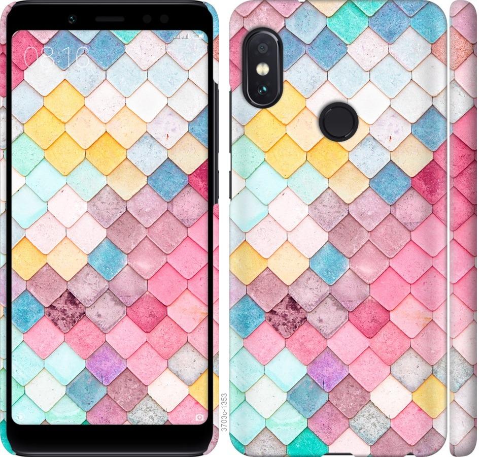 

Чехол на Xiaomi Redmi Note 5 Pro Красочная черепица