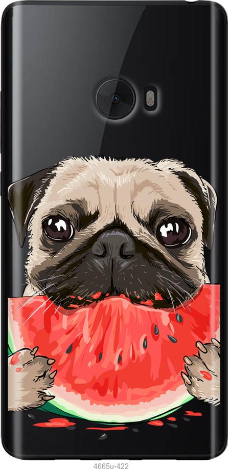 

Чехол на Xiaomi Mi Note 2 Мопс и арбуз