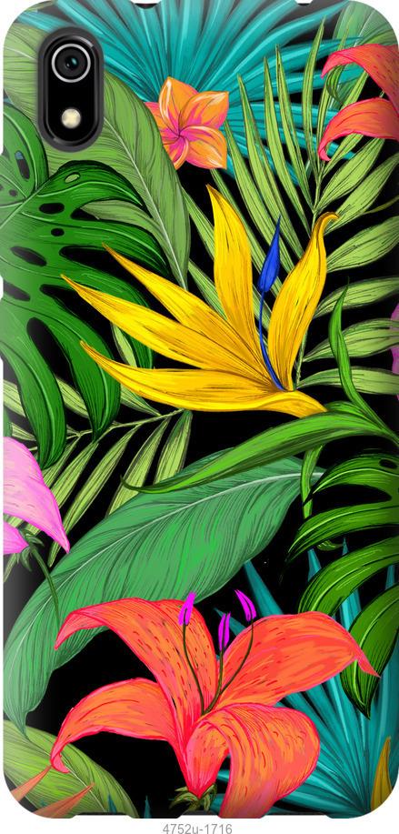 Чехол на Xiaomi Redmi 9A Тропические листья 1