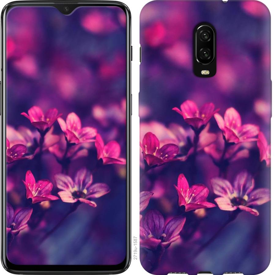 

Чохол на OnePlus 6T Пурпурні квіти