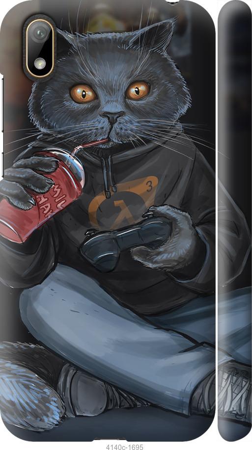 

Чехол на Huawei Y5 2019 gamer cat