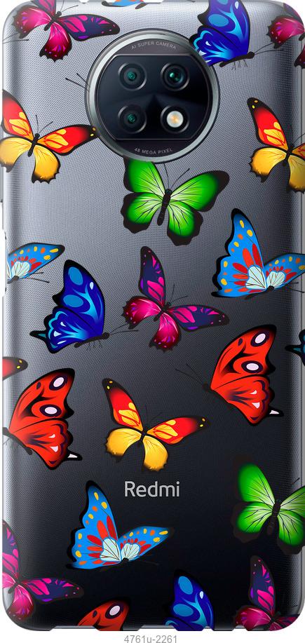 

Чехол на Xiaomi Redmi Note 9T Красочные мотыльки