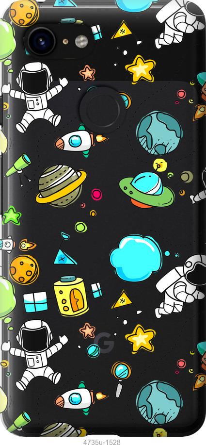 

Чехол на Google Pixel 3 Космос