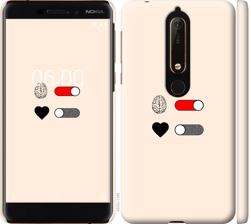 

Чехол на Nokia 6 2018 Любовь и ум
