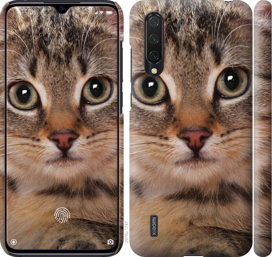 

Чехол на Xiaomi Mi CC9 Полосатый котик