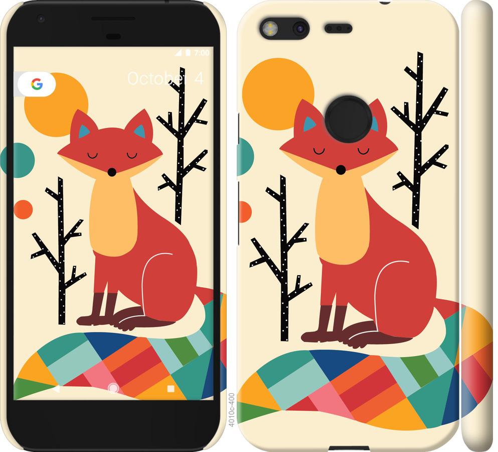

Чехол на Google Pixel Rainbow fox