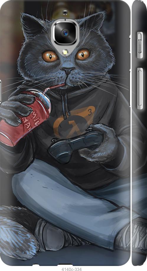 

Чехол на OnePlus 3T gamer cat