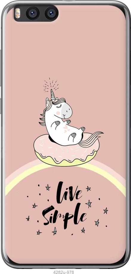 

Чехол на Xiaomi Mi Note 3 Единорожка в пончике