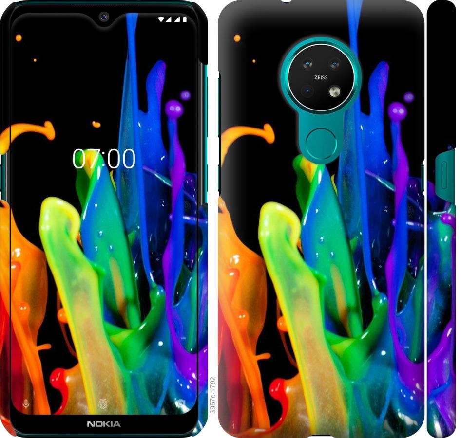 

Чохол на Nokia 7.2 бризки фарби
